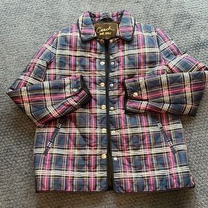 Coach plaid quilted jacket